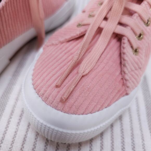 SUPERGA x SOMETHING NAVY Sneakers Pink Corduroy Womens 9 Girly Coquette Kicks - Picture 10 of 10